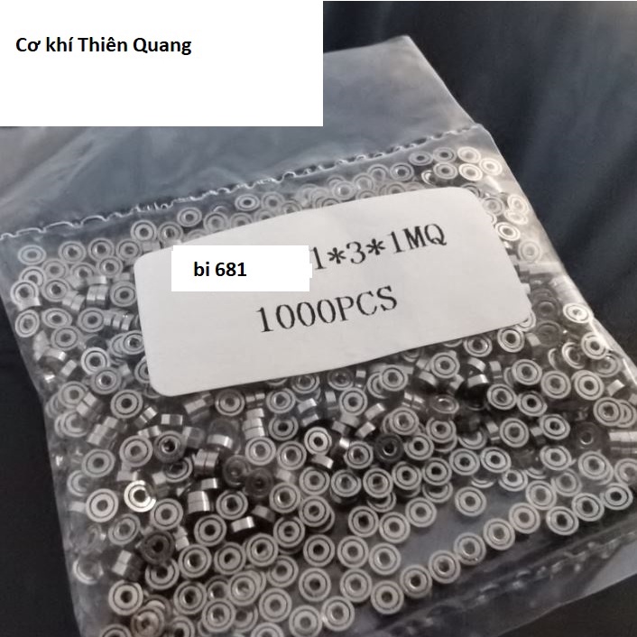 Vòng bi mini kích thước 1x3x1mm  681z 681 681zz giá 1 vòng