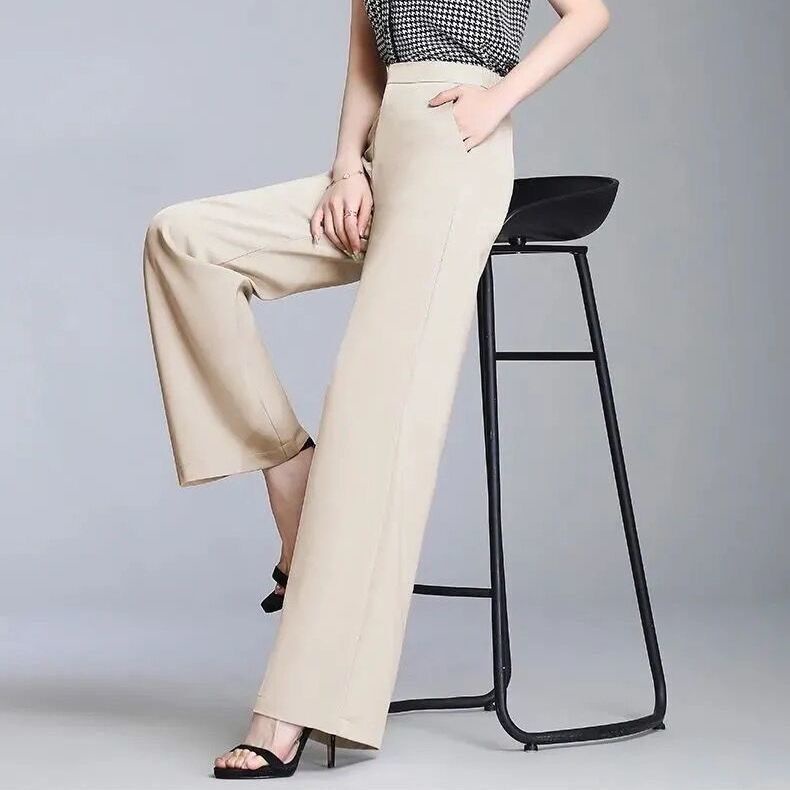 Quần Dài Nữ Ống Rộng Phong Cách Hàn Quốc Thời Trang Mới