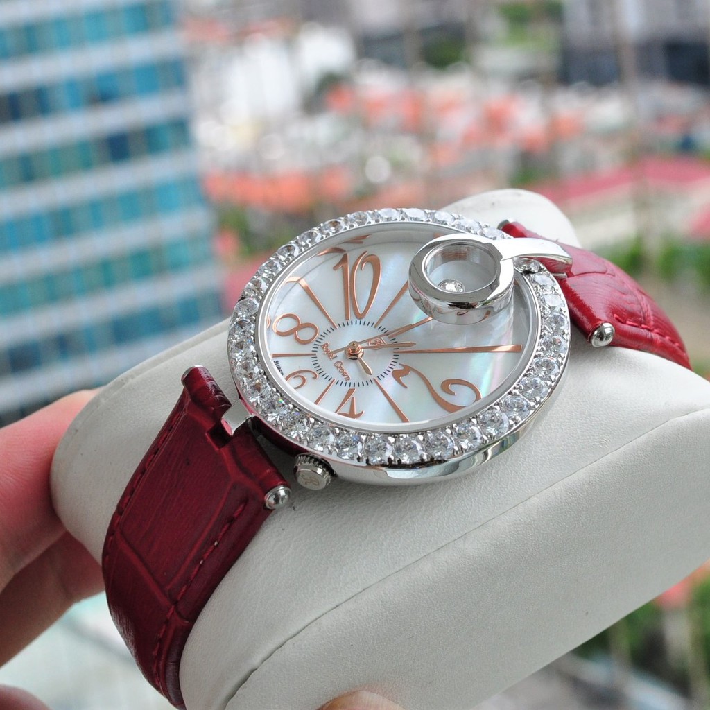 Đồng hồ nữ Royal Crown 3850  chính hãng dây da đủ màu