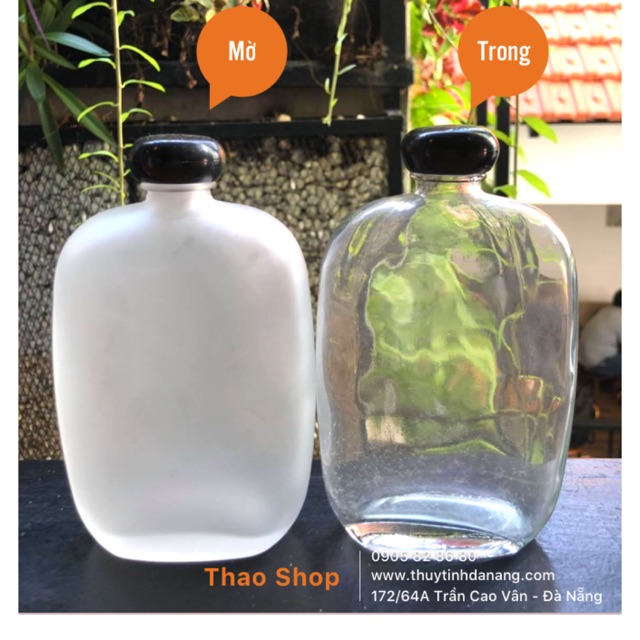 CHAI THUỶ TINH DẸP 250ML