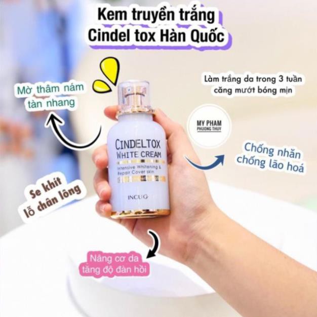 Kem Dưỡng Trắng Da Incuheal Cindel Tox White Cream