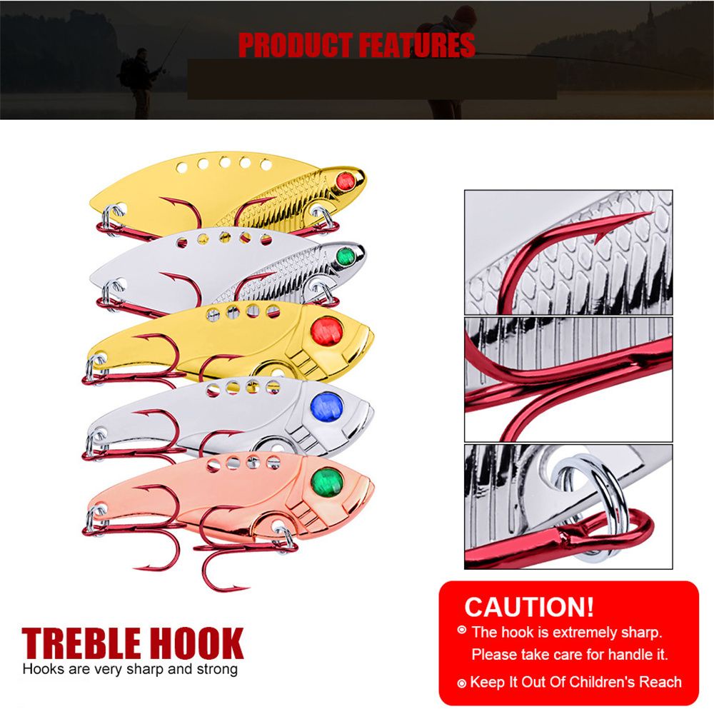 MUVAKO Mồi câu giả bằng kim loại 50mm/ 10g chất lượng cao