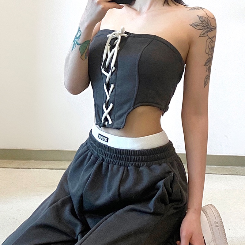 Áo ống WEANIA D0324 hở vai phối ren