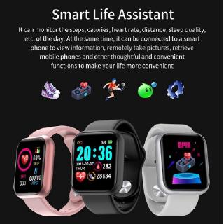 Đồng hồ thông minh y68 kết nối bluetooth hỗ trợ tập thể thao