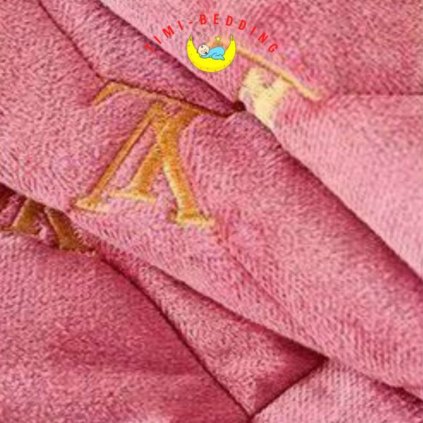 Bộ ga gối nỉ nhung nhập khẩu thương hiệu XL ấm áp, cao cấp và sang trọng - Timibedding