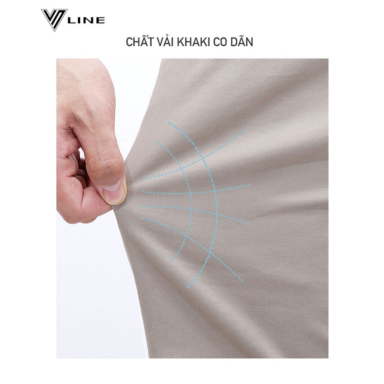 Quần kaki nam, quần tây công sở dáng dài, ống đứng thời trang cao cấp VNLINE - QKKZR3003