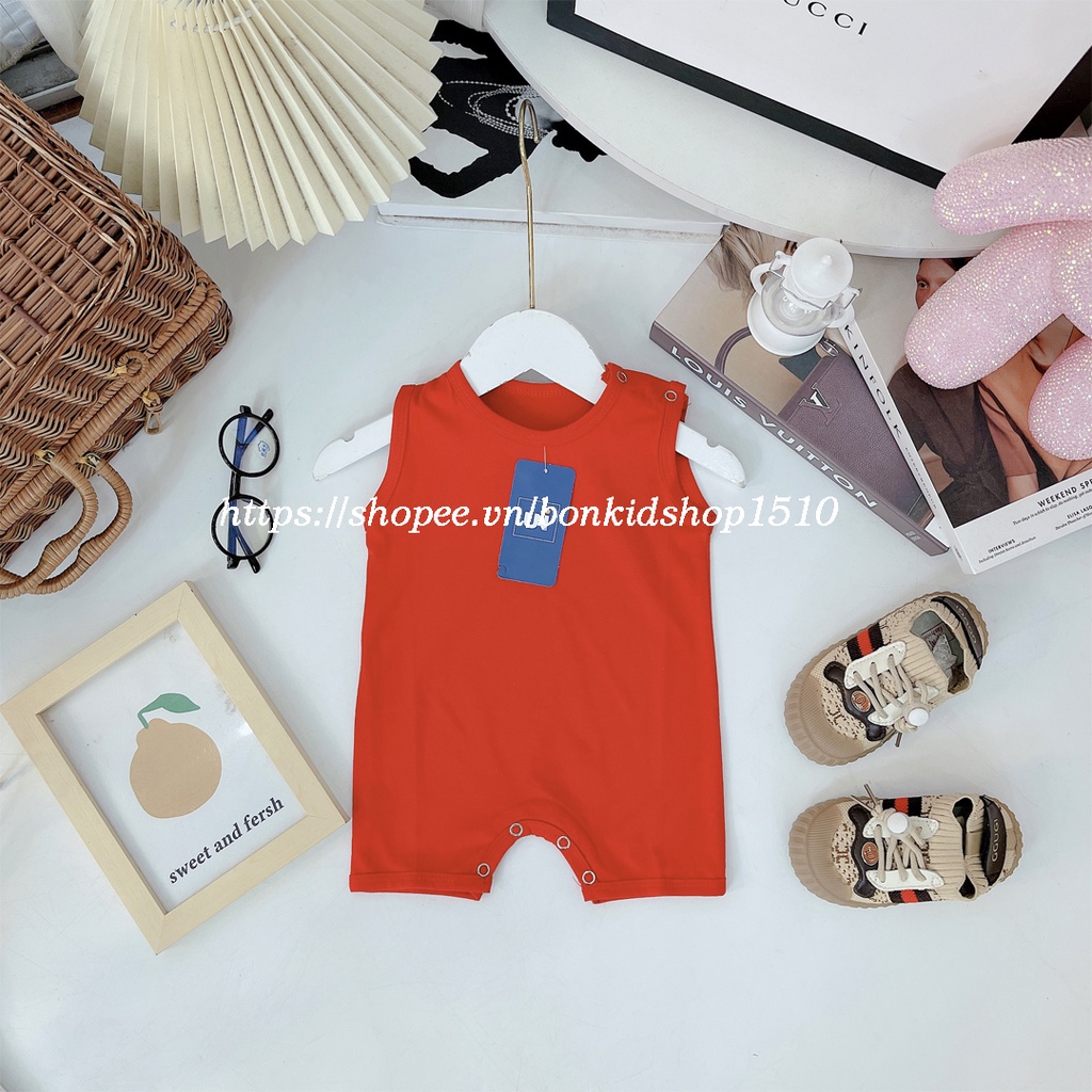 Body đùi ba lỗ nhiều màu đẹp cho bé sơ sinh từ 3-13kg, vải cotton mềm mịn, được chọn màu - BD02