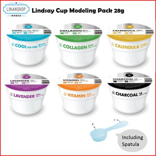 [Hàng mới về] Gói cốc mẫu thử bột chăm sóc da Lindsay 1ea | 6 loại làm mát/collagen/cúc vạn thọ/oải hương/vitamin/than tre 28g