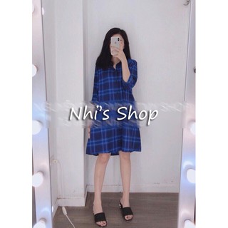 Váy sơ mi dáng chữ A (nhiều màu)