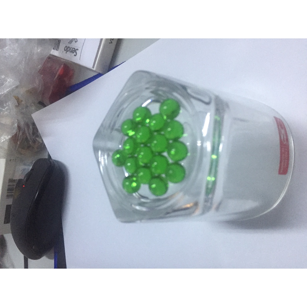 Bộ 2 viên bi màu xanh lá đường kính 6mm hoặc 7mm hoặc 8mm hoặc 9mm hoặc 10mm