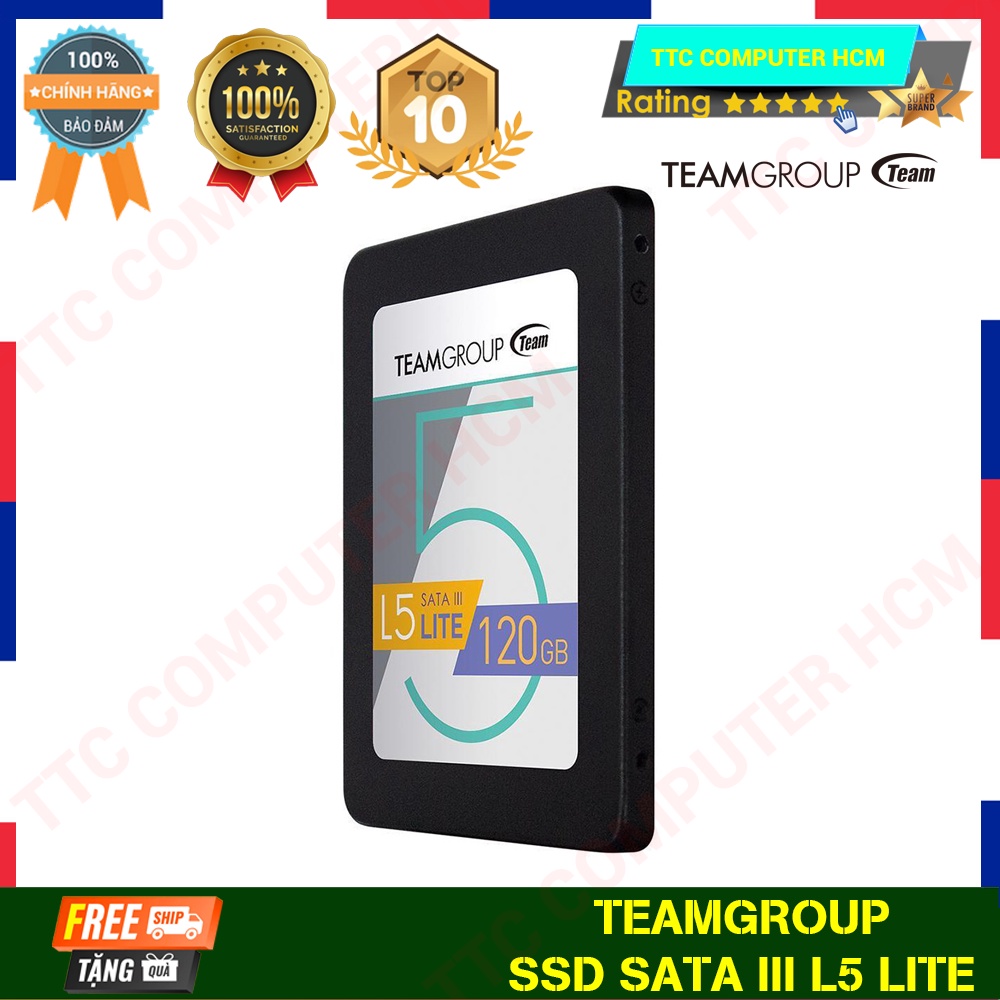 TEAMGROUP L5 LITE | Ổ cứng SSD Team Group L5 LITE 60/120/240/480GB 2.5" 7mm Sata III - HÀNG CHÍNH HÃNG TTC COMPUTER HCM