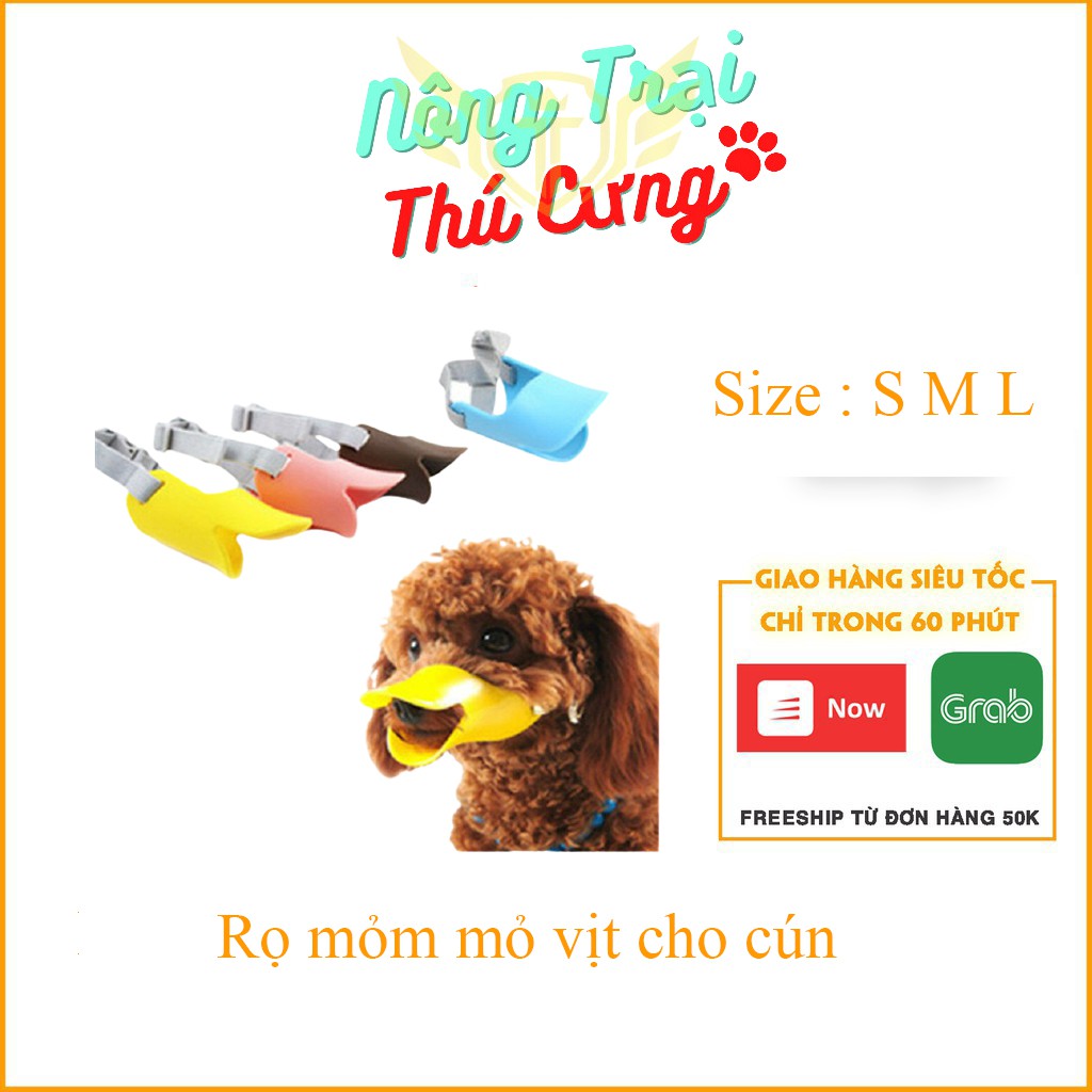 Rọ mõm mỏ vịt cho chó mèo