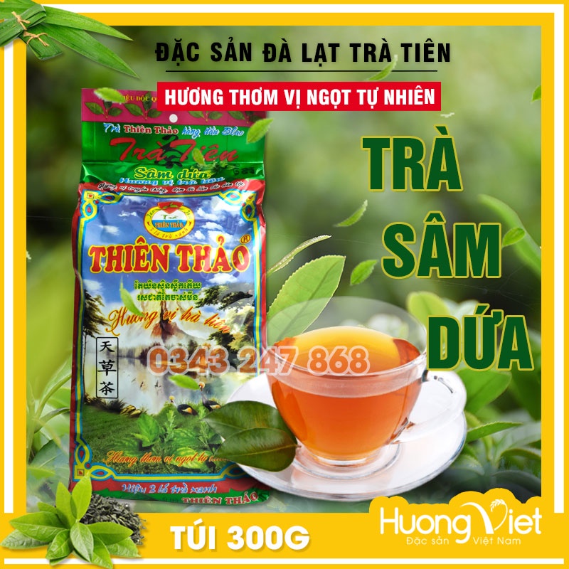 [ Q.Phú Nhuận] Trà sâm dứa Thiên Thảo 300gr, trà tiên Đà Lạt, trà đá miền Nam, trà Lâm Đồng, Vietnamese green tea thumbnail