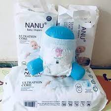 Bỉm Nanu FREESHIP Bỉm quần - Bỉm Dán Nanu cao cấp cho bé - Siêu thấm, dịu êm size M, L, XL, XXL, XXXL- Combo 50 miếng