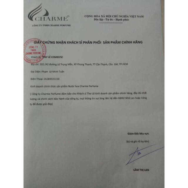 [chính hãng 100%] nước hoa charme internity 60ml | BigBuy360 - bigbuy360.vn