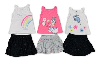 Set áo + chân váy bé gái Disney