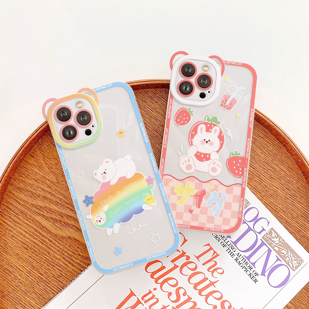 Ốp lưng iphone camera gấu sleeping bear 6/6plus/6s/6splus/7/7plus/8/8plus/x/xs/11/12/13/14/pro/max/promax/plus/shin/case