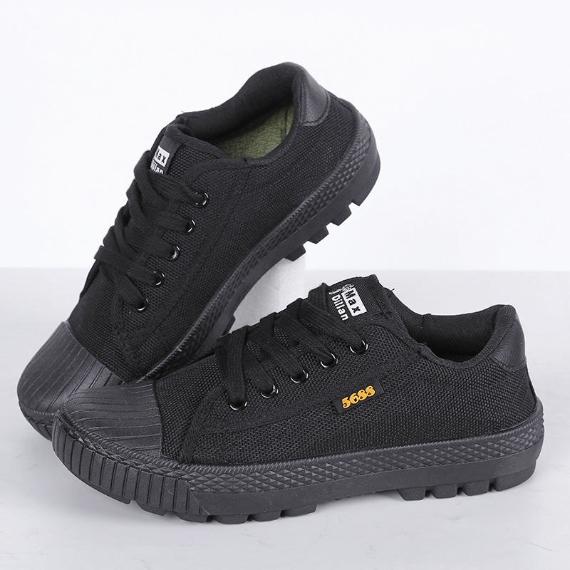 Giày Bảo Hộ Lao Động Bằng Vải Canvas Chống Trượt Chống Mòn Thoáng Khí Cho Nam