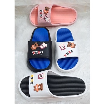 DÉP BÁNH MỲ SIÊU NHẸ NỮ HÌNH GẤU TRÀ SỮA ( đặt tăng lên 2 size ạ)