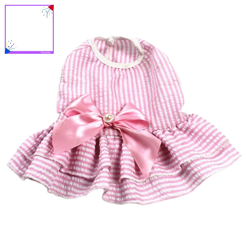 Váy Kẻ Sọc Đáng Yêu Cho Thú Cưng