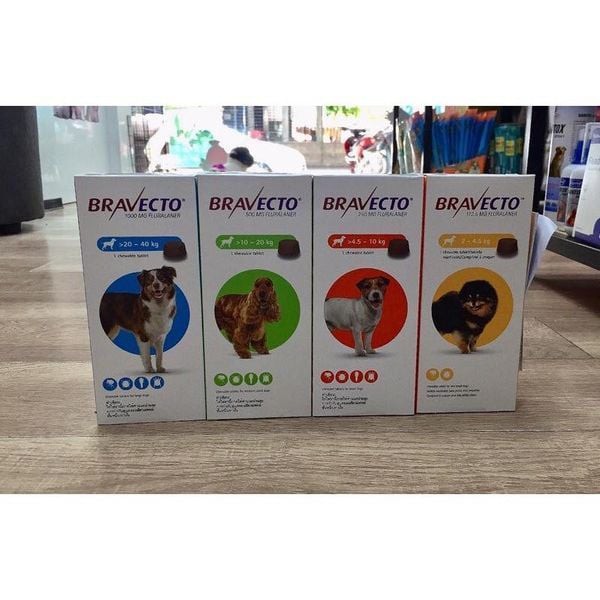 Bravecto – dạng viên nhai có tác dụng điều trị các bệnh viêm da, ghẻ Demodex, ký sinh trùng trên da chó