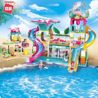 sale hết hàng - bộ lắp ráp lego cherry công viên nước 828 miếng ghép