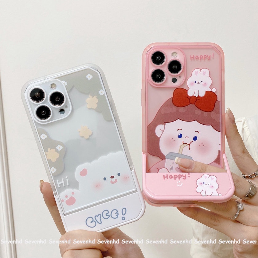 Ốp Điện Thoại Họa Tiết Hoạt Hình Chubby Girl Dễ Thương Cho iPhone 14 13 12 11 Pro Max SE2020 X XR XS Max 8 7 6 Plus