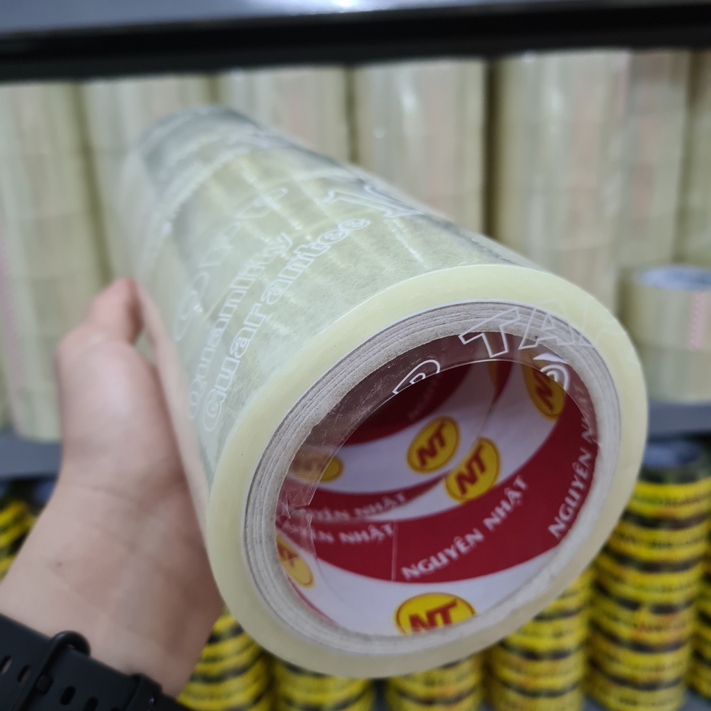 Băng Keo Trong, Băng Keo Đục , Cuộn 100 Yard, 1 Kg Dư, Keo Dính Chắc
