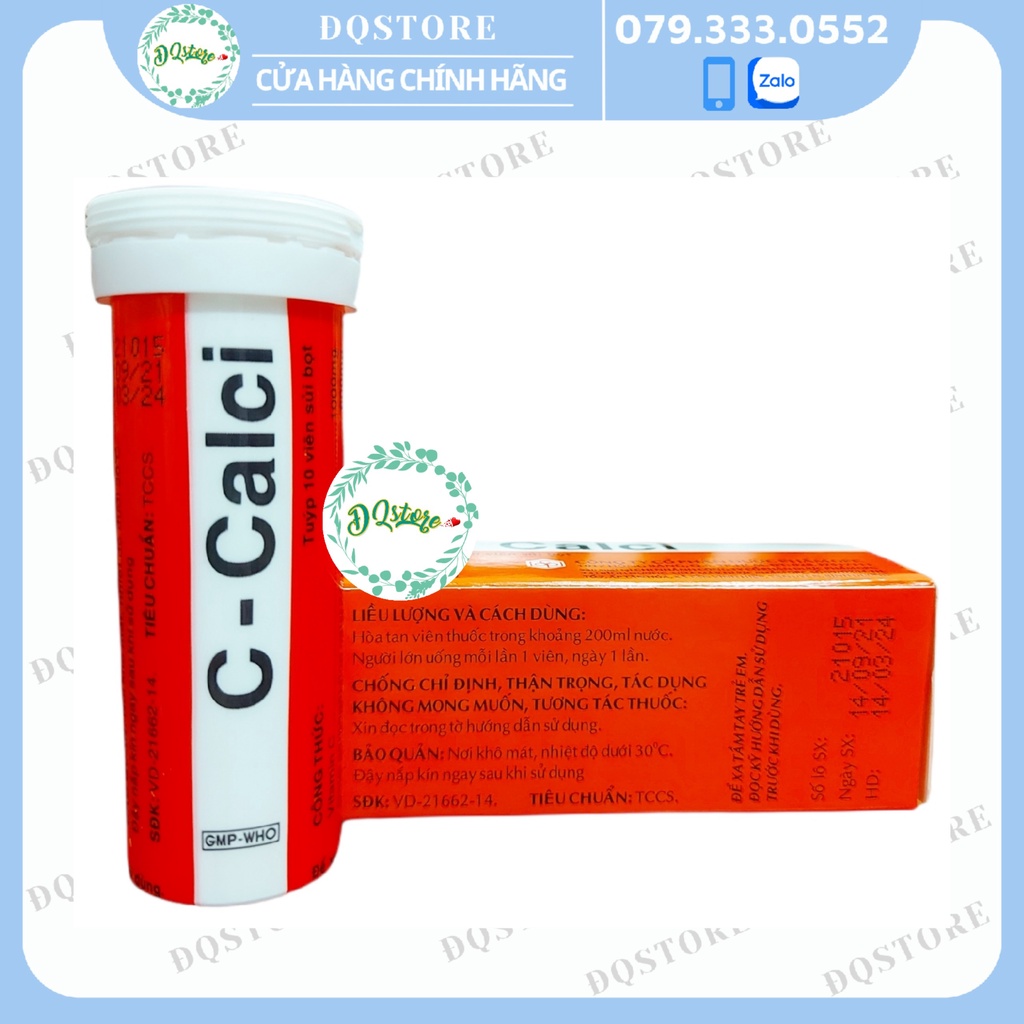 Vitamin c - calci OPC (1000mg vitamin C) sủi tăng đề kháng - hộp 10 viên