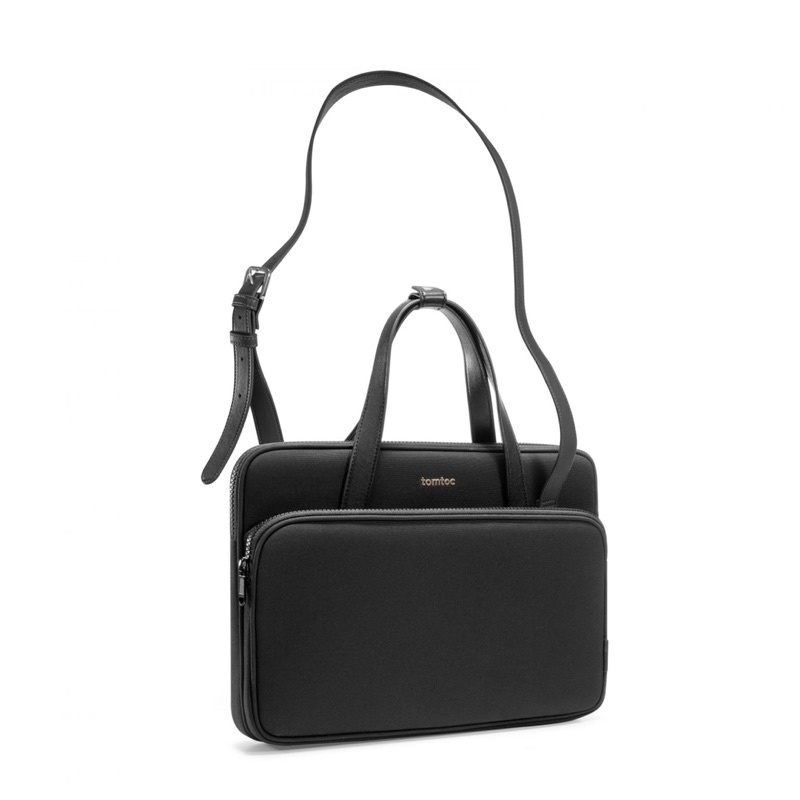 TÚI ĐEO CHÉO TOMTOC (USA) PREMIUM THEHER SHOULDER BAG MB 13”/14”, ULTRABOOK 13″ H22C1