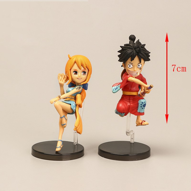 Mô hình chibi 4 nhân vật Luffy, Nami, Zoro, Chopper - One Piece