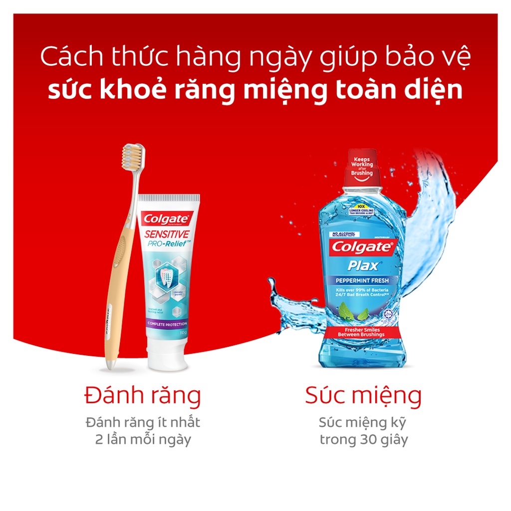 [Mã FMCGCO5 giảm 8% đơn 250K] Bộ 4 bàn chải Colgate Gentle Comfort Clean mềm mịn