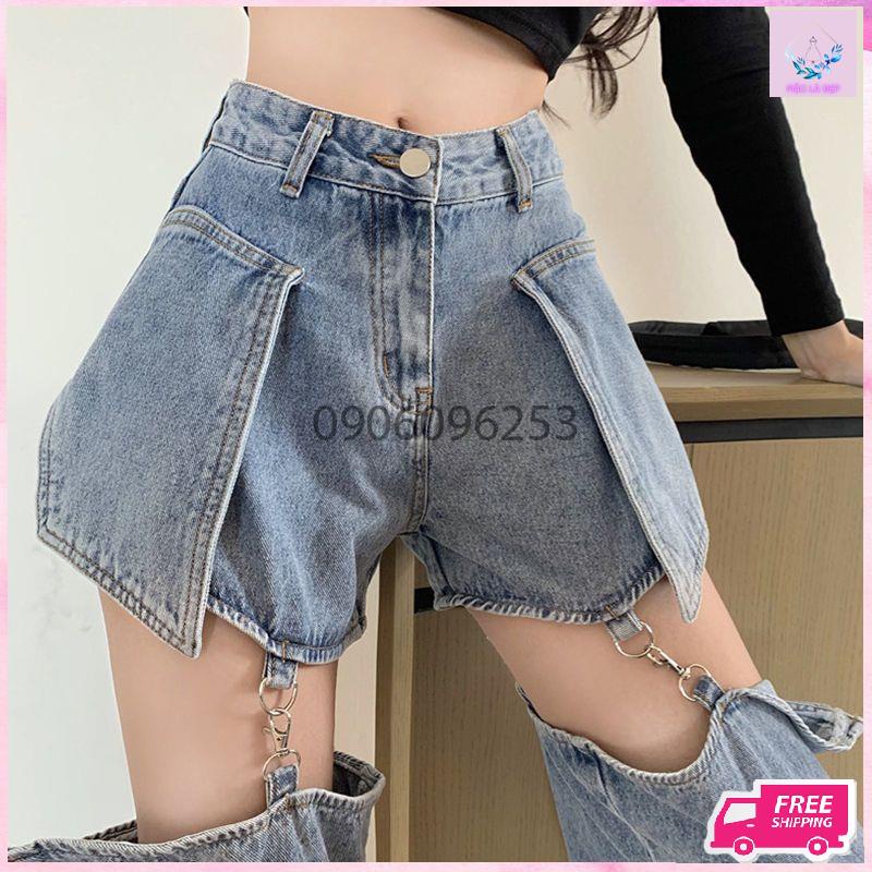 Quần Jean Ống Rộng phong cách cá tính hàng quảng châu cao cấp