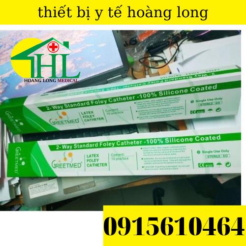 HỘP 10 DÂY THÔNG TIỂU 2 NHÁNH FOLEY GREETMED 12Fr, 14Fr, 16Fr, 18Fr, 20Fr, 22Fr