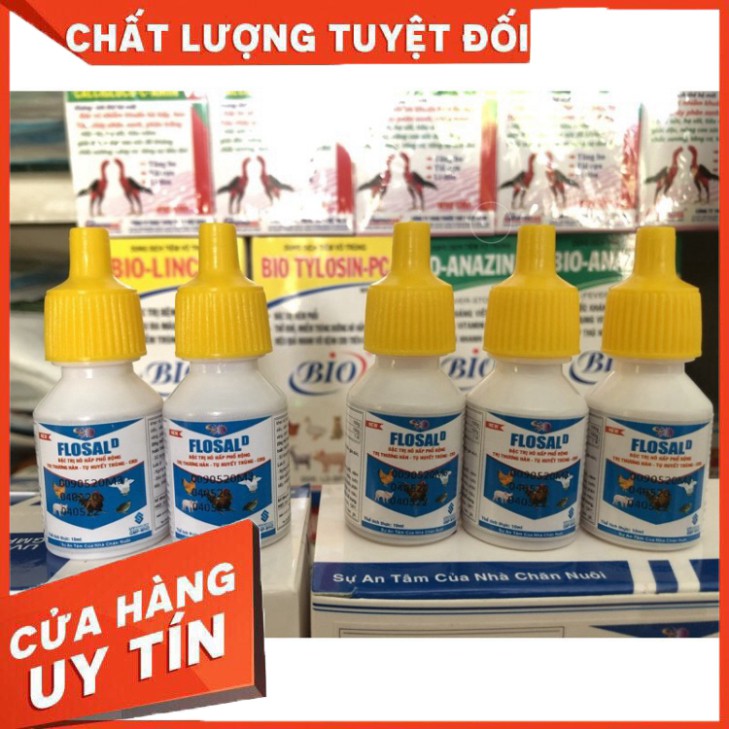 Flosal d sản phẩm hô hấp, khò khè, khẹc dùng cho gà đá , chim