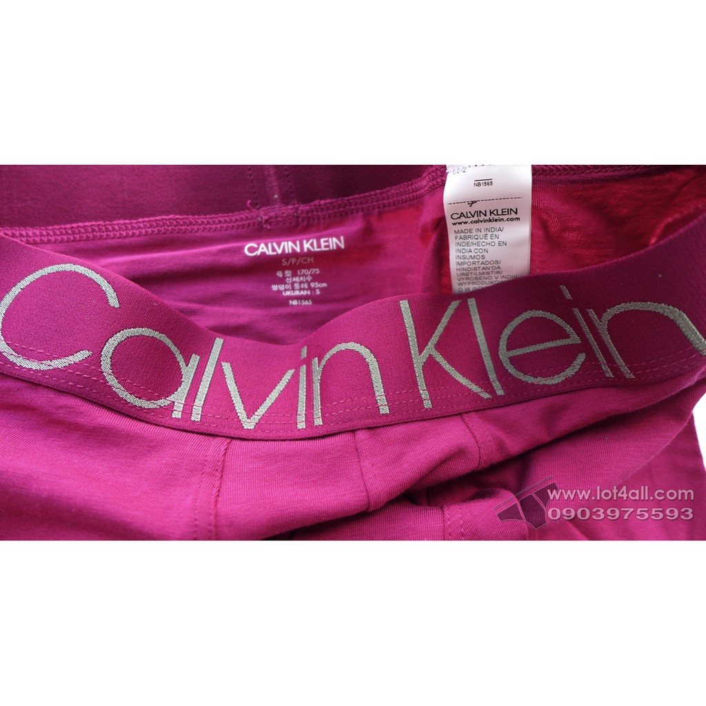 [CHÍNH HÃNG] Quần lót nam Calvin Klein NB1565 Evolution Cotton Trunk Magenta