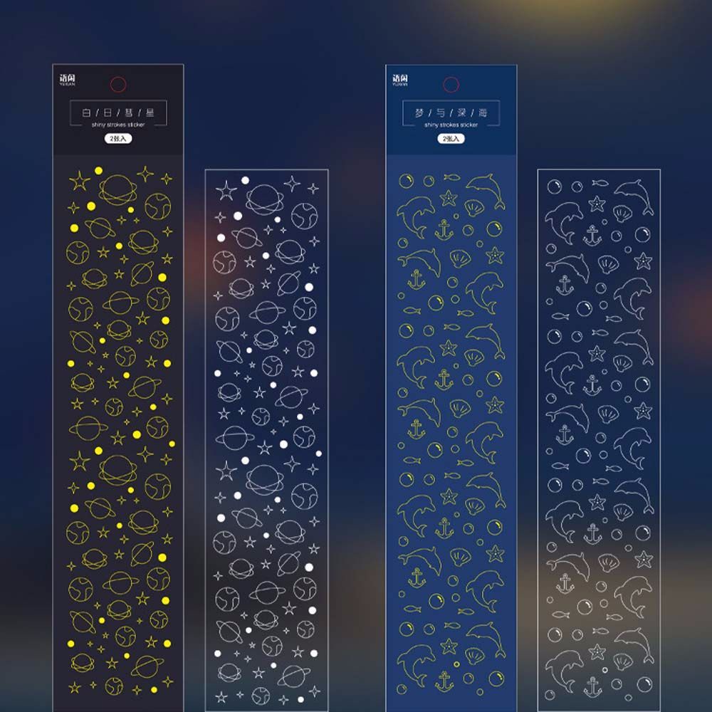 Miếng Dán Trang Trí Sổ Tay / Nhật Ký Họa Tiết Hoạt Hình 8 Kiểu Độc Đáo Diy