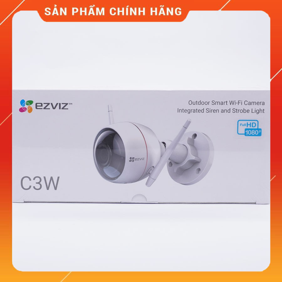 Camera Wifi ngoài trời EZVIZ C3W 1080P  - Tích hợp còi báo động - Hàng chính Hãng