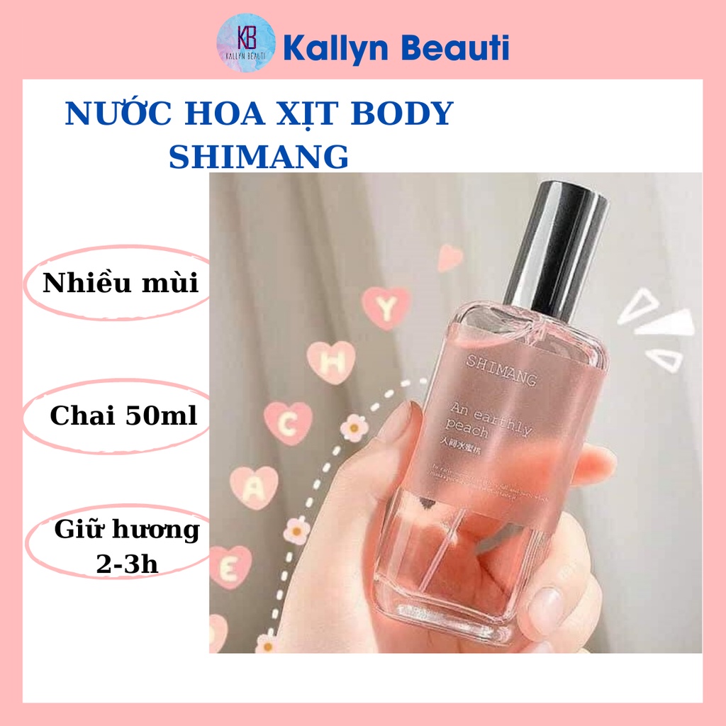 Nước hoa xịt body Shimang 50ml hương trái cây