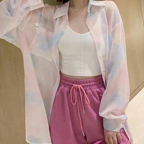 Áo Sơ Mi Chiffon Mỏng Tay Dài Chống Nắng Thời Trang Mùa Hè Cho Nữ