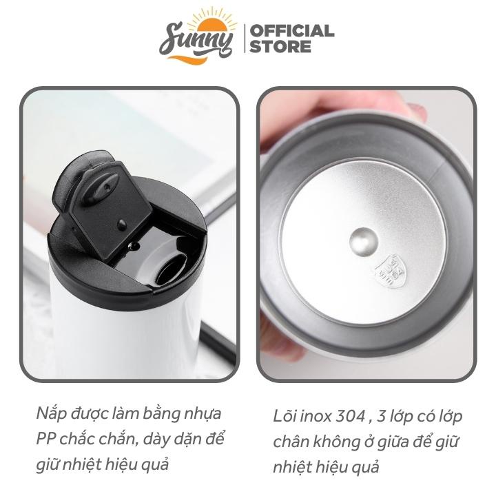 Bình giữ nhiệt chân không inox 304 , ly giữ nhiệt coffee 400ml uống cà phê, trà giữ nhiệt 12h BN3