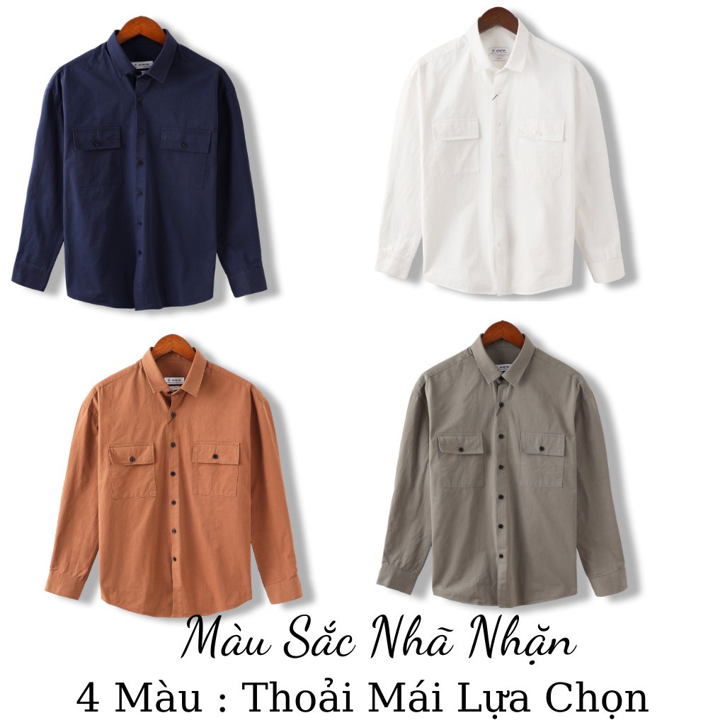 Áo Sơ Mi Nam Kaki Dài Tay Chất Vải Kaki Cao Cấp - Áo Khoác Sơ Mi Kaki Nam Thoáng Mát Đường May Kỹ - SMGK - GUSTA | BigBuy360 - bigbuy360.vn