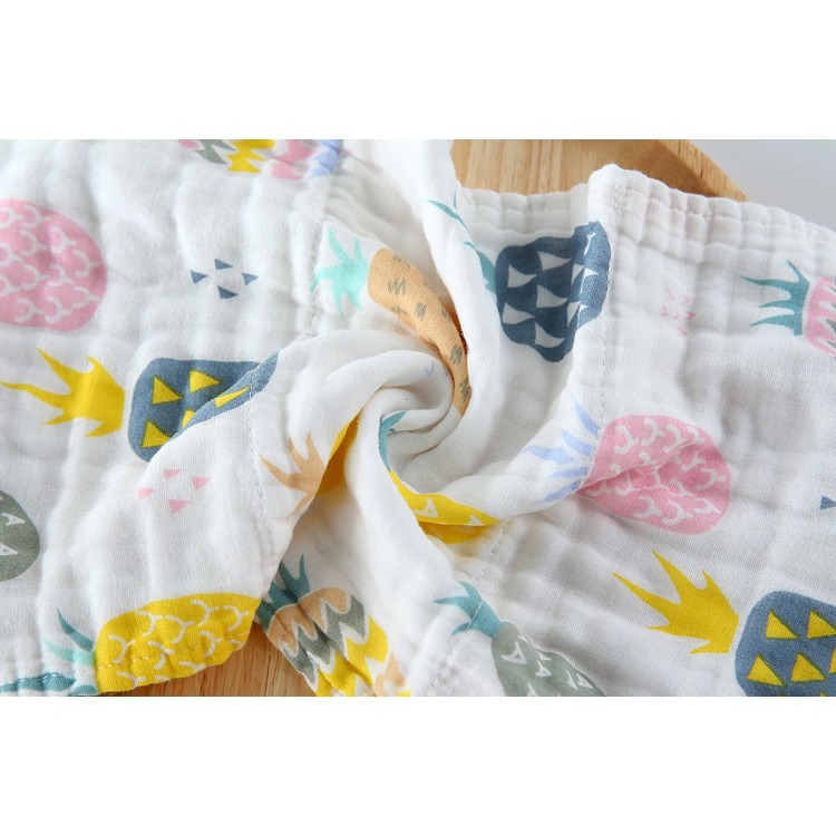 Khăn tắm cotton 6 lớp mềm mại cho bé 25x50cm