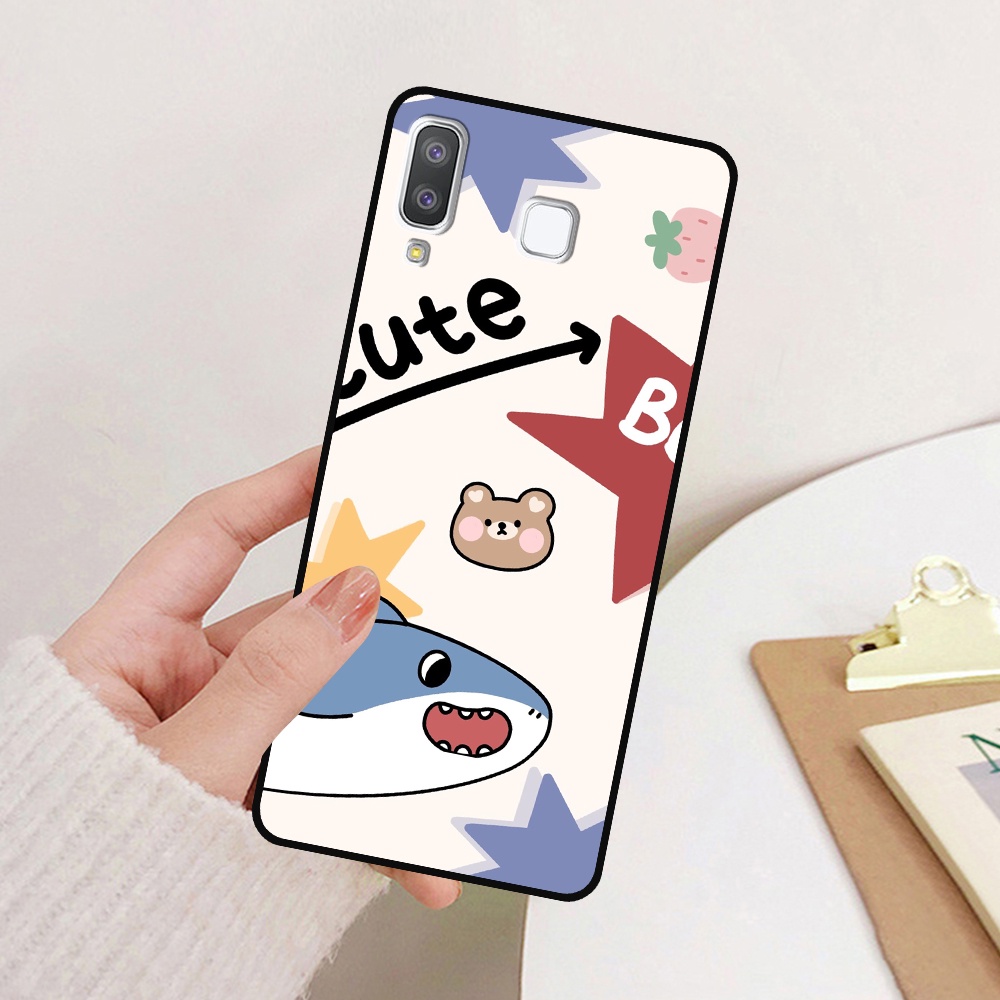 Ốp lưng Samsung A8 Star - A9 Star in hình cá mập, khủng long dễ thương, cute (T01 - T06)