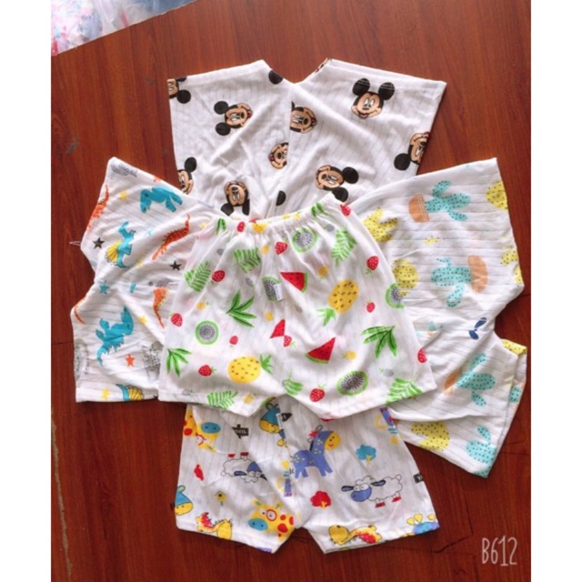 Set 10 chiếc quần đùi cotton giấy