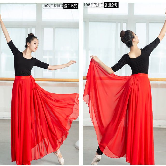 [M &amp; E] Chân Váy Voan Xòe Múa Ba Lê Cột Dây Cổ Điển