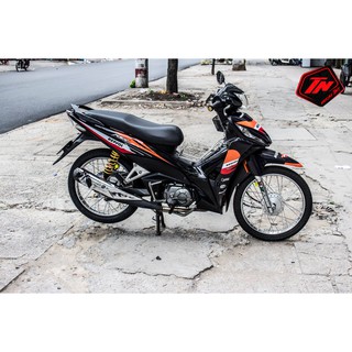 Tem Trùm Wave Rsx Repsol Đen Cam