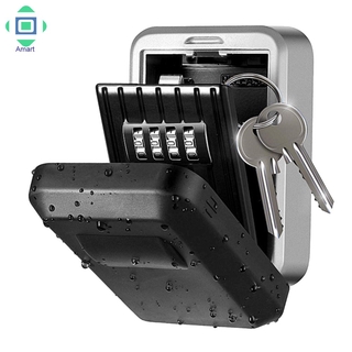 AM Wall Mounted/Padlock 4-Digit Combination Key Lock Storage Safe Security Box Home Office