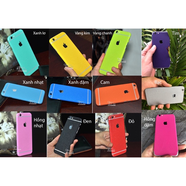 Dán skin iphone 5, 5S,6, 6S, 6 Plus, 6S Plus, 7, 7 Plus