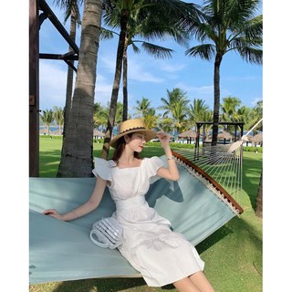 Váy Đầm maxi trắng cổ tích cao cấp-Ảnh Thật-Hàng có sẵn-Hàng Thiết kế QCCC-Váy đẹp, Váy đi chơi, Váy đi biển